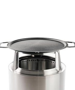 19.5" Fire Pit Cast Iron Griddle Top + Hub - View 1