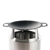 19.5" Fire Pit Cast Iron Wok Top + Hub - View 1