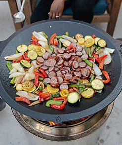 15" Fire Pit Cast Iron Wok Top + Hub - View 2