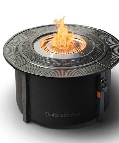Infinity Flame Propane Fire Pit - Charcoal Steel Finish - Solo Stove