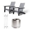 Bonfire 19.5" Fire Pit Deluxe Deck Bundle - Solo Stove