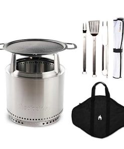 Bonfire 19.5" Fire Pit Flame and Feast Bundle - Solo Stove