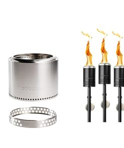 Bonfire 19.5" Fire Pit + Torches Bundle - Solo Stove